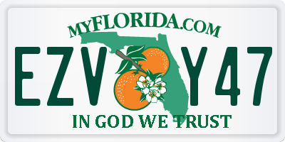 FL license plate EZVY47