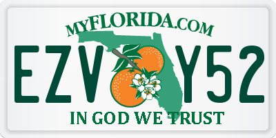 FL license plate EZVY52