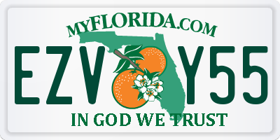 FL license plate EZVY55