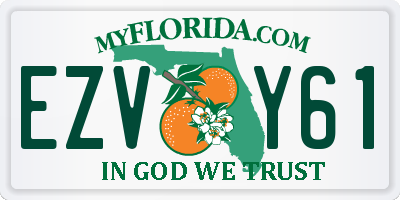 FL license plate EZVY61