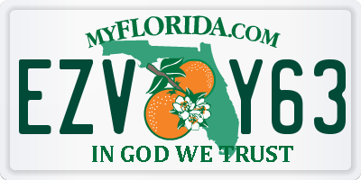 FL license plate EZVY63