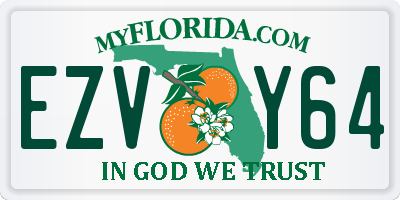 FL license plate EZVY64