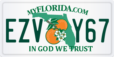 FL license plate EZVY67