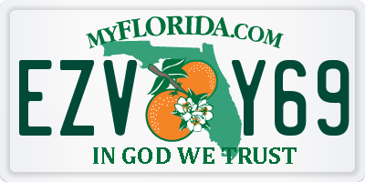 FL license plate EZVY69