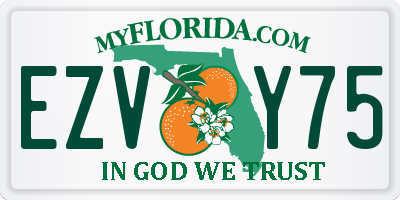 FL license plate EZVY75