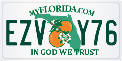 FL license plate EZVY76