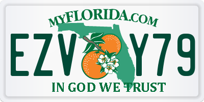 FL license plate EZVY79