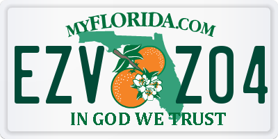 FL license plate EZVZ04