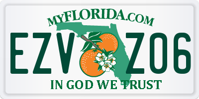 FL license plate EZVZ06