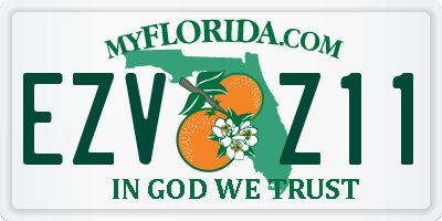 FL license plate EZVZ11