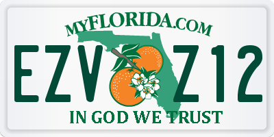 FL license plate EZVZ12