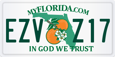 FL license plate EZVZ17