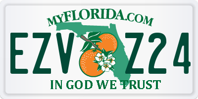 FL license plate EZVZ24