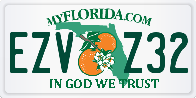 FL license plate EZVZ32