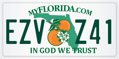 FL license plate EZVZ41