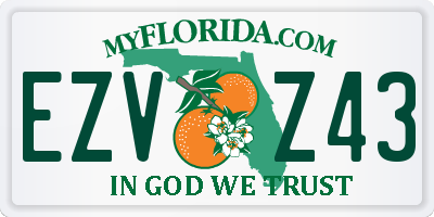 FL license plate EZVZ43