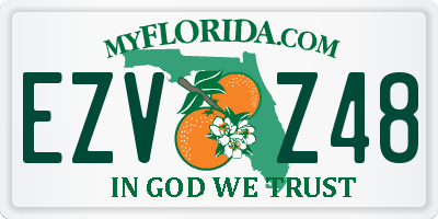 FL license plate EZVZ48