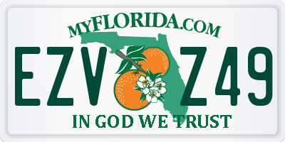 FL license plate EZVZ49