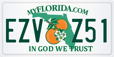 FL license plate EZVZ51