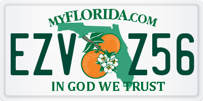 FL license plate EZVZ56