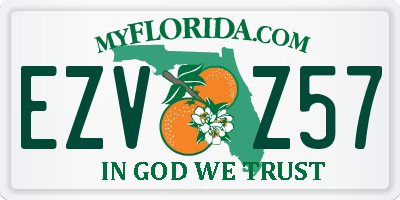 FL license plate EZVZ57