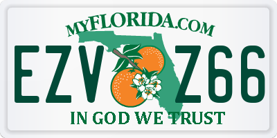 FL license plate EZVZ66