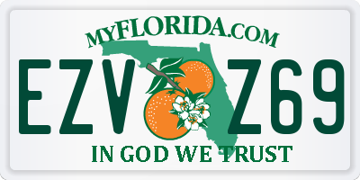 FL license plate EZVZ69