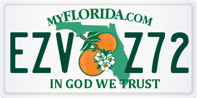 FL license plate EZVZ72