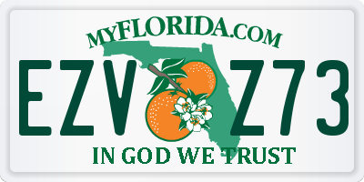 FL license plate EZVZ73