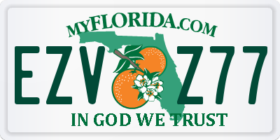 FL license plate EZVZ77