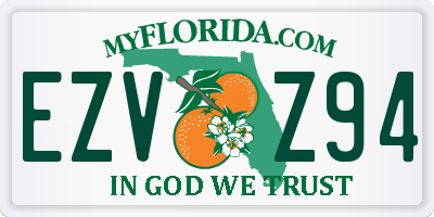 FL license plate EZVZ94