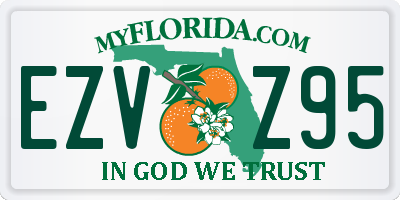 FL license plate EZVZ95