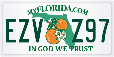 FL license plate EZVZ97