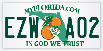 FL license plate EZWA02