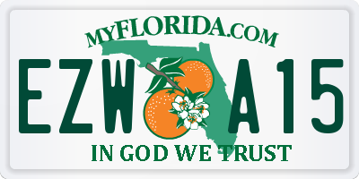 FL license plate EZWA15