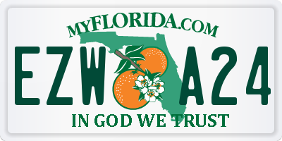 FL license plate EZWA24