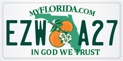 FL license plate EZWA27