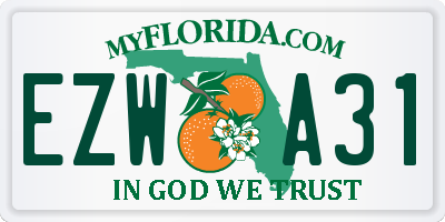 FL license plate EZWA31