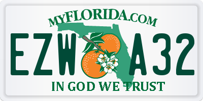 FL license plate EZWA32