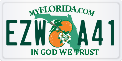 FL license plate EZWA41