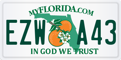 FL license plate EZWA43