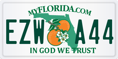 FL license plate EZWA44