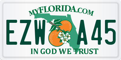 FL license plate EZWA45