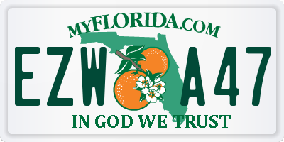 FL license plate EZWA47