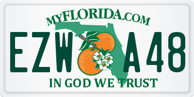 FL license plate EZWA48