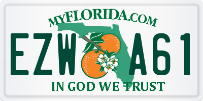 FL license plate EZWA61