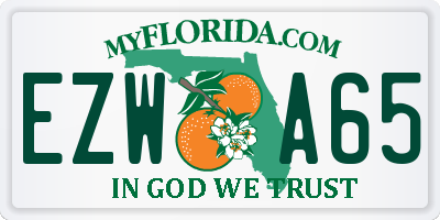 FL license plate EZWA65