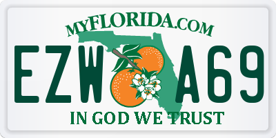 FL license plate EZWA69