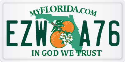 FL license plate EZWA76