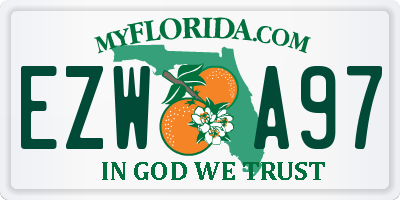 FL license plate EZWA97